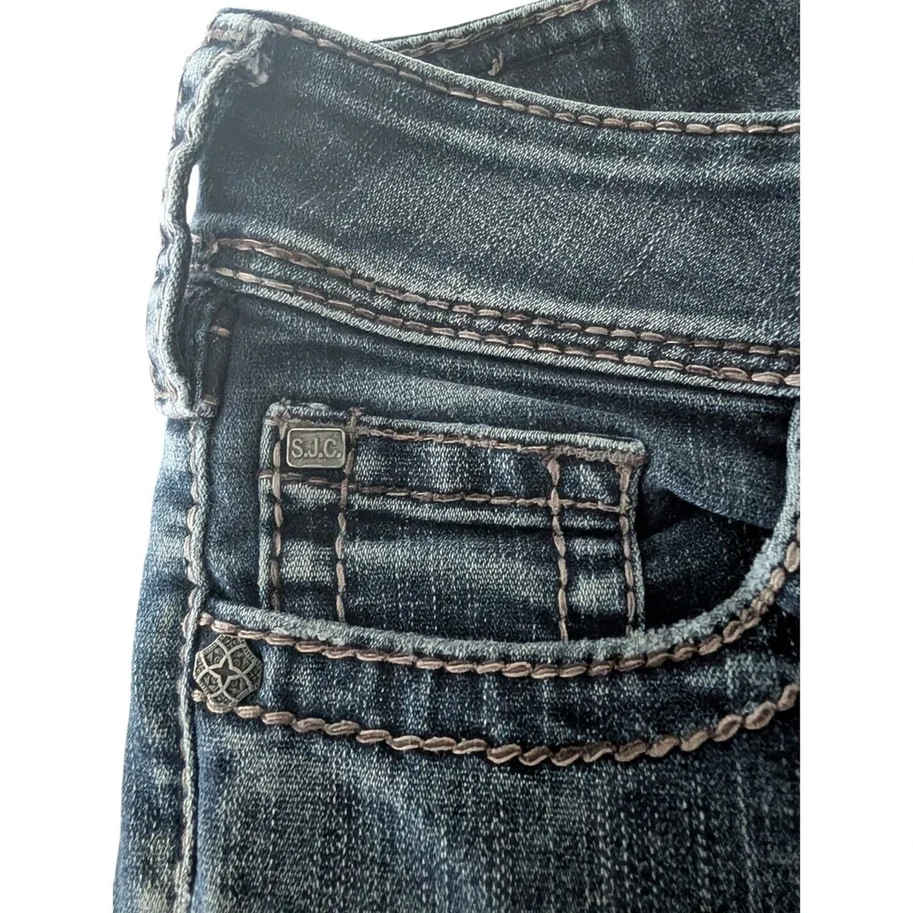 Silver Jeans Co Suki Surplus Dark Wash Bootcut Jeans W28 L30‎ Contrast Stitch